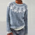 Knitted Pullover with Decorative Pattern for Women