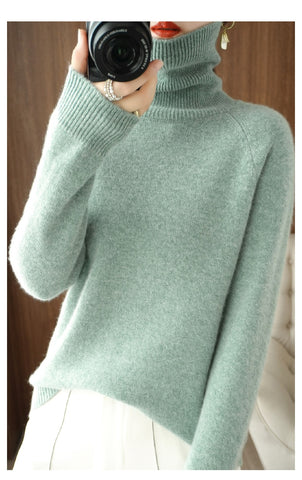 Turtleneck Pullover for Women