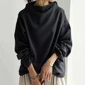 Long-sleeve Pullover with High Neckline for Women