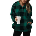 Hoodie and Checkered Pattern for Women