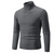 Turtleneck Sweater with Cable Knit Design for Men